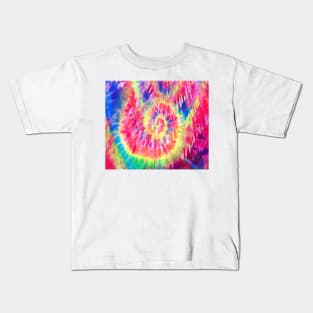 Abstract Rainbow Tie-Dye Texture Kids T-Shirt